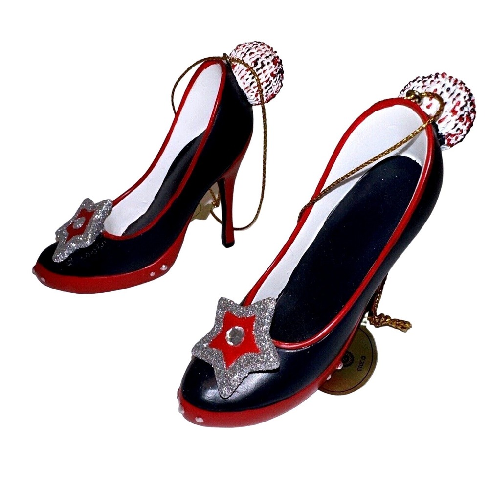 Bradford Exchange St. Louis Cardinals Shoe Ornament High Heel Baseball Pom Pom - Picture 3 of 10